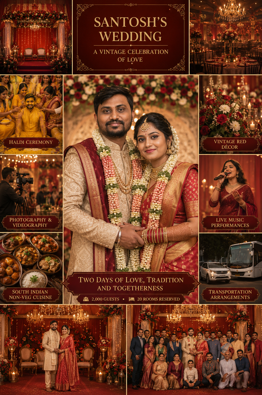 A Vintage Celebration of Love: Santosh's Wedding Story