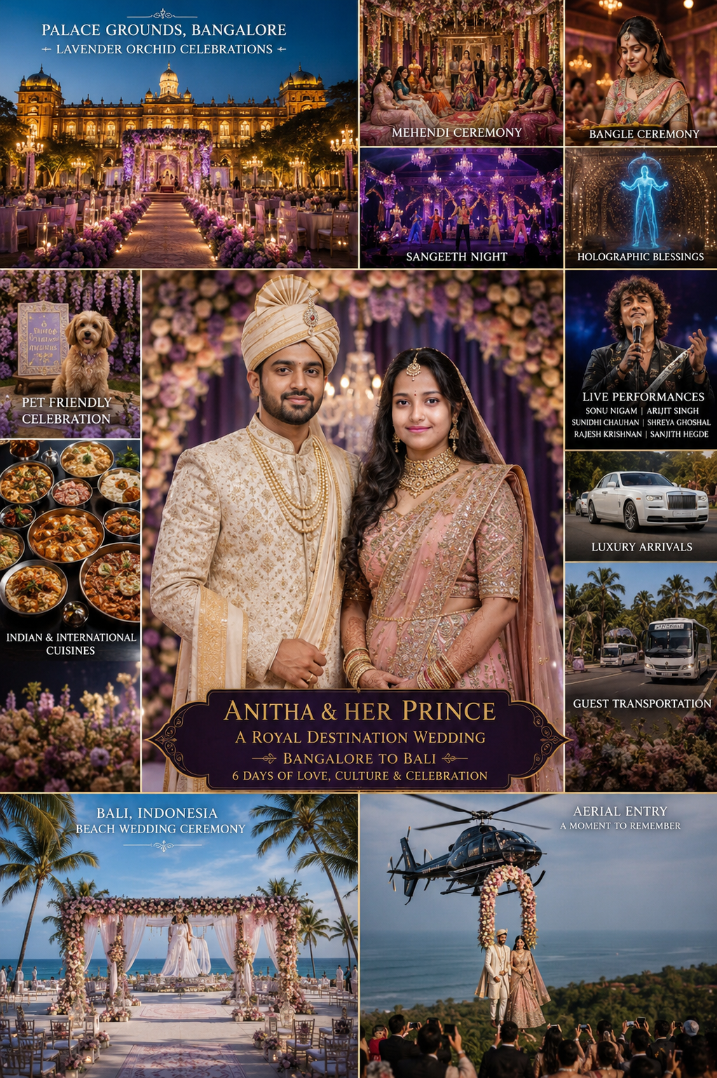 Anitha's Celebration Across Bangalore and Bali