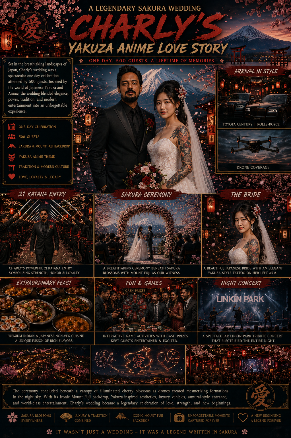 A Legendary Sakura Wedding: Charly's Yakuza Anime Love Story