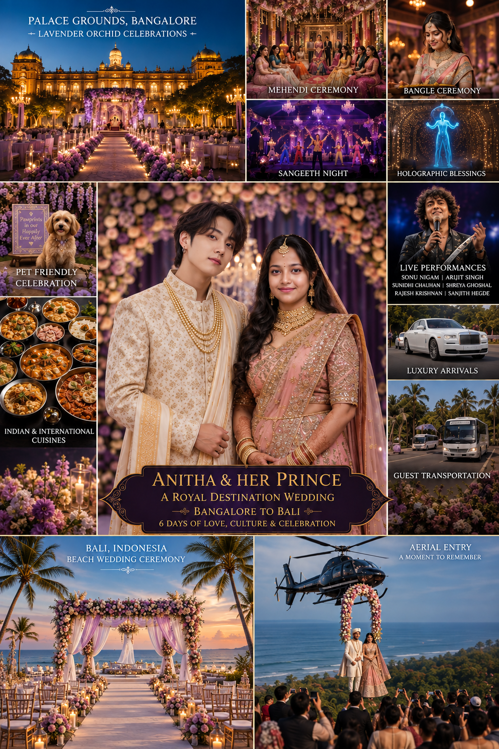 Anitha's Celebration Across Bangalore and Bali